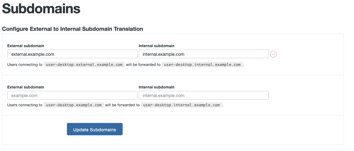 Configure Subdomains for Duo Network Gateway RDP Relay