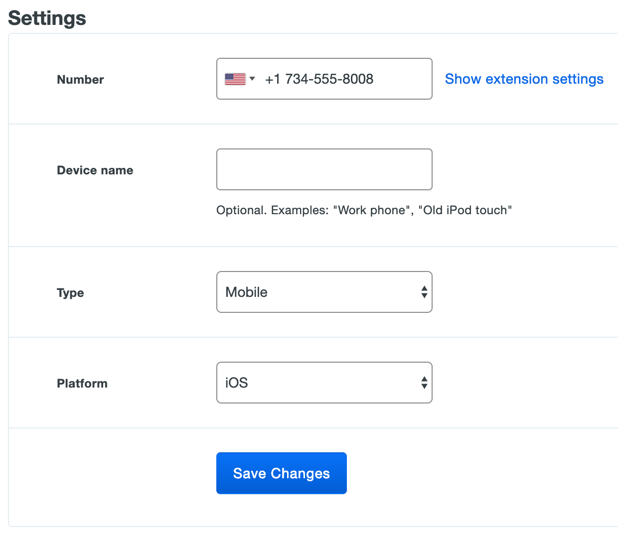 Device properties