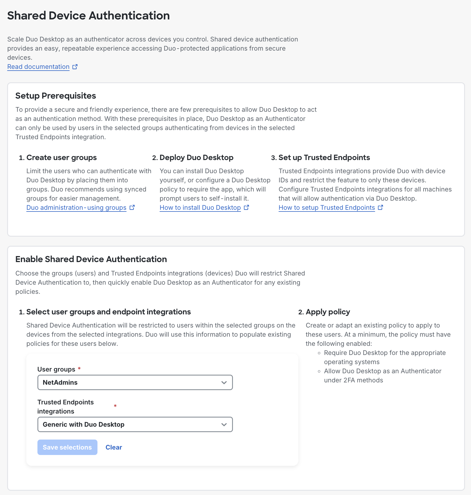 Shared Device Authentication