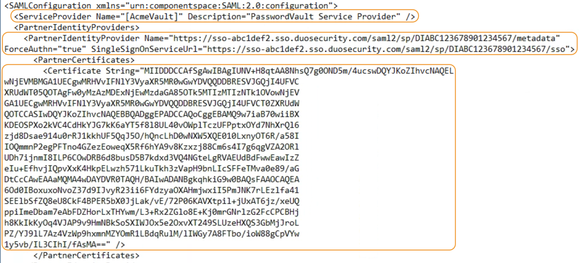 CyberArk Privileged Access SAML Configuration File