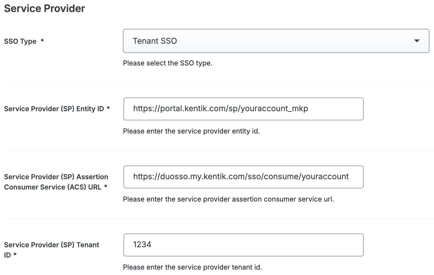 Duo Kentik Service Provider Fields